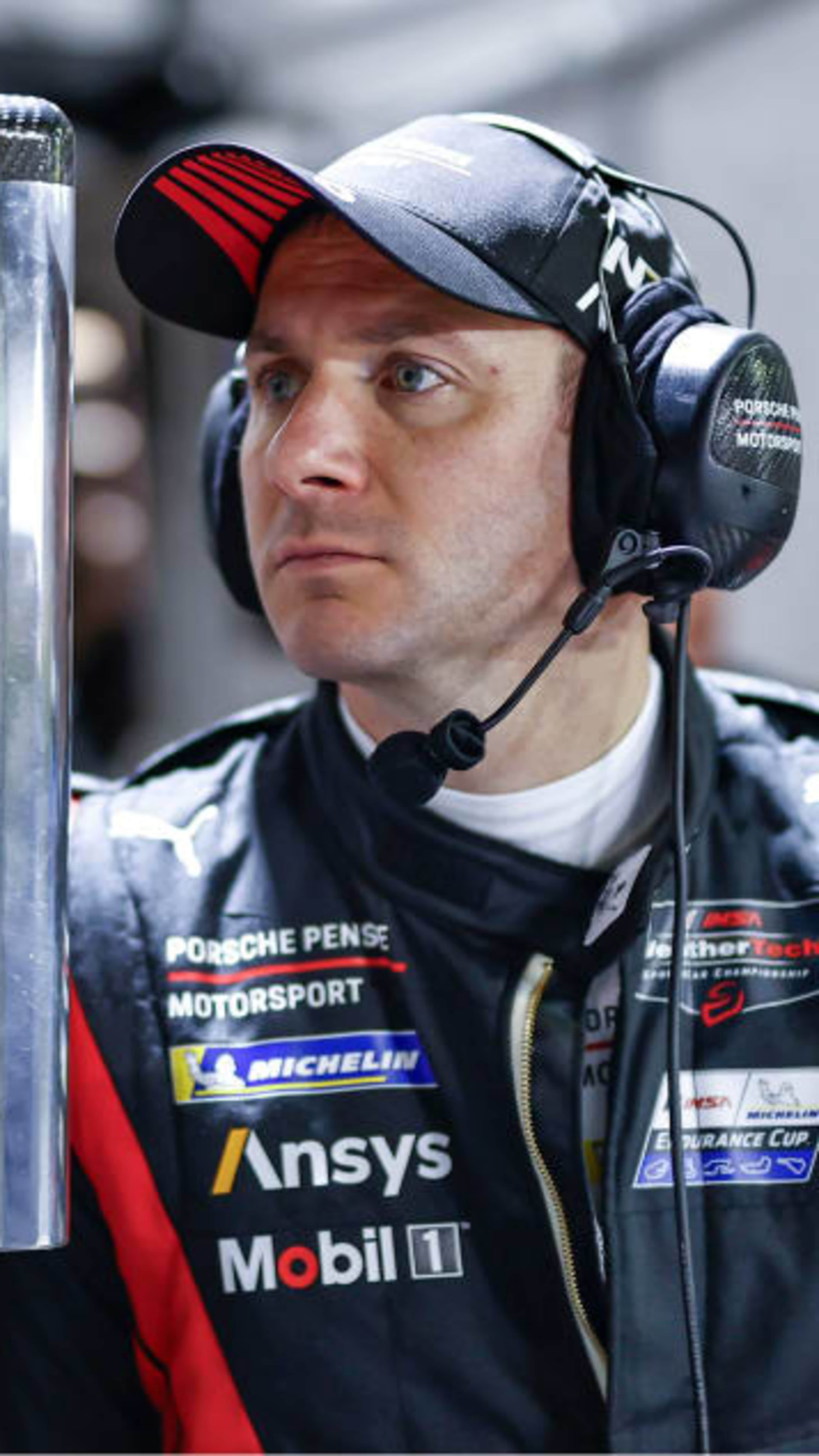 Nick Tandy analyzing the race